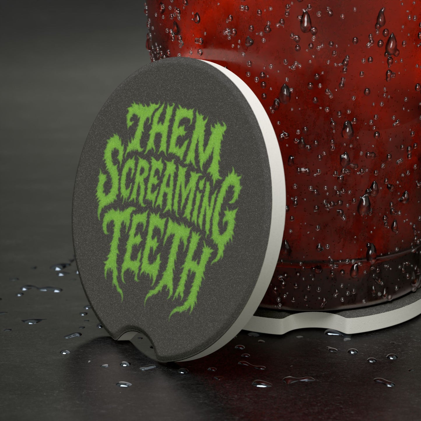 Them Screaming Teeth, Soapstone Car Coaster
