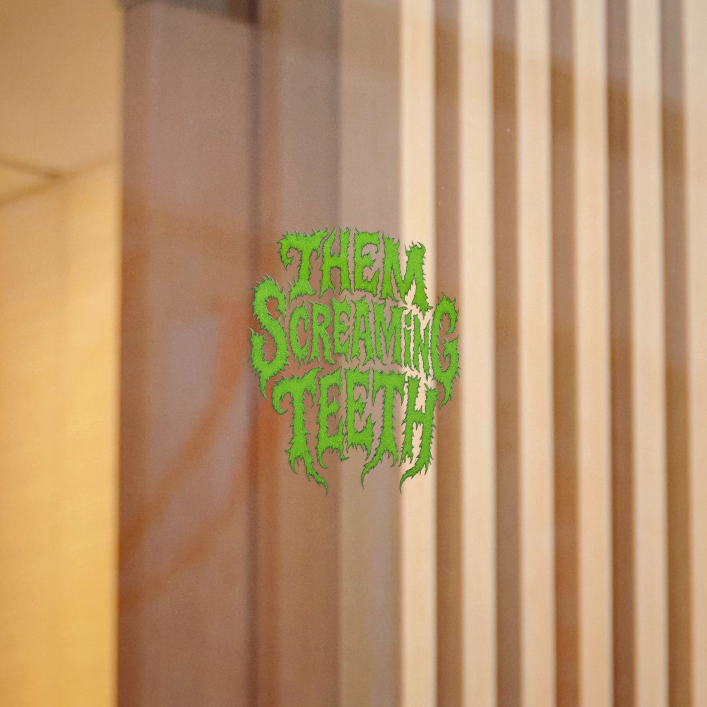 Them Screaming Teeth, Die-Cut Stickers, 5 Pcs