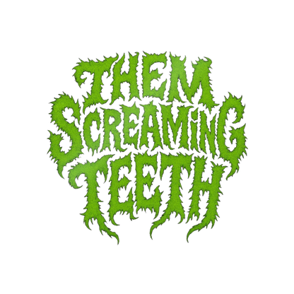Them Screaming Teeth, Die-Cut Stickers, 5 Pcs