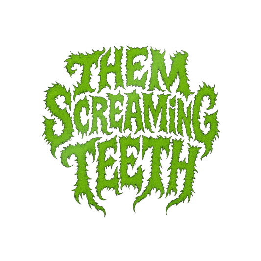Them Screaming Teeth, Die-Cut Stickers, 5 Pcs