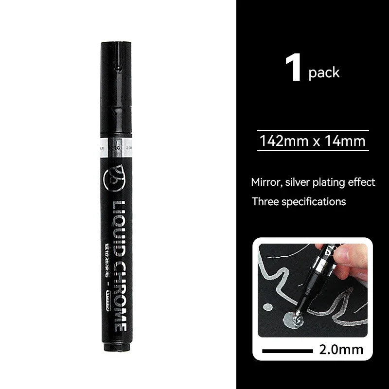 3 Pack of 2.0 mm Chrome Markers