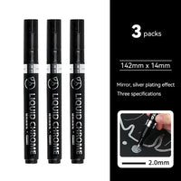 3Pcs 2mm Silver