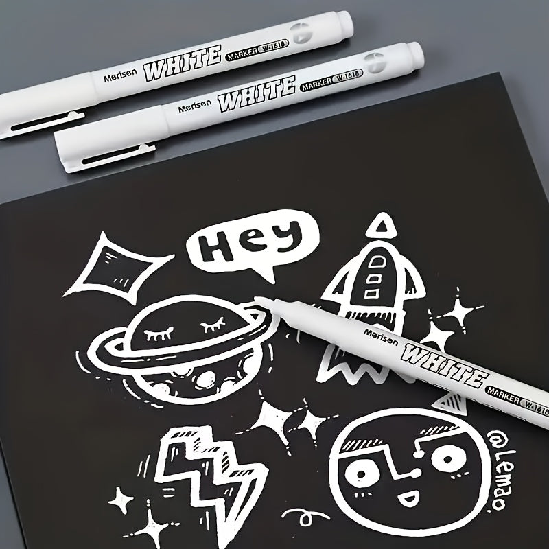 4 Pack Of White Paint Markers