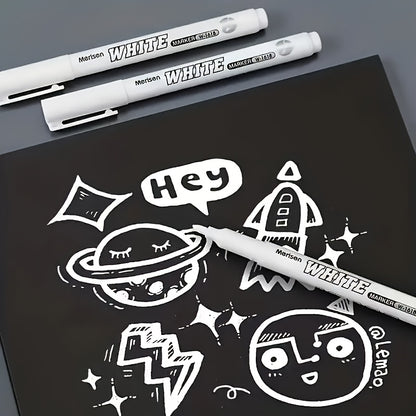 4 Pack Of White Paint Markers